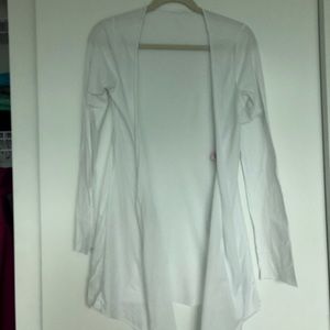 Calypso st Barth white sheer open cotton cardigan